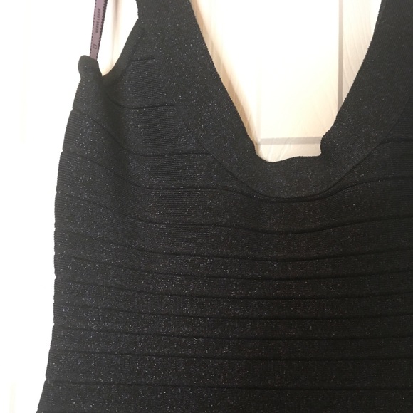 Herve Leger Lurex Essentials City Dark Night SzS - Picture 4 of 7